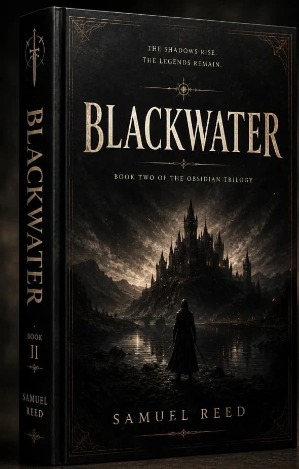 Blackwater hardcover by Samuel Reed, shown as a three-quarter 3D book
