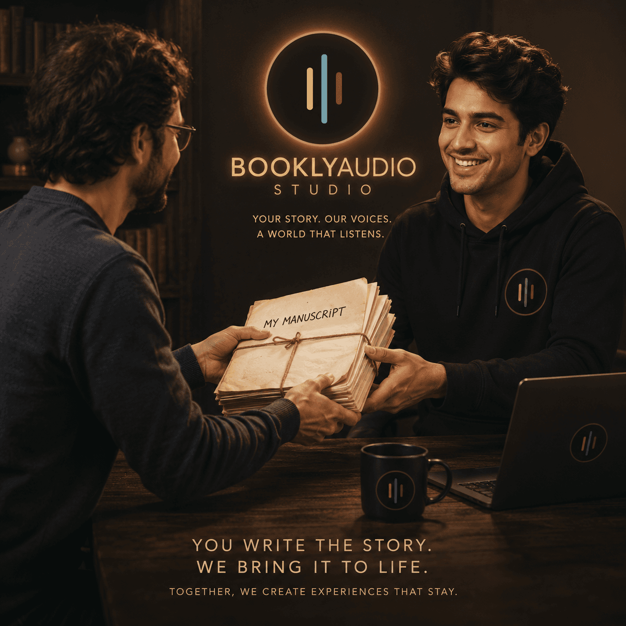 Manuscript upload for audiobook production